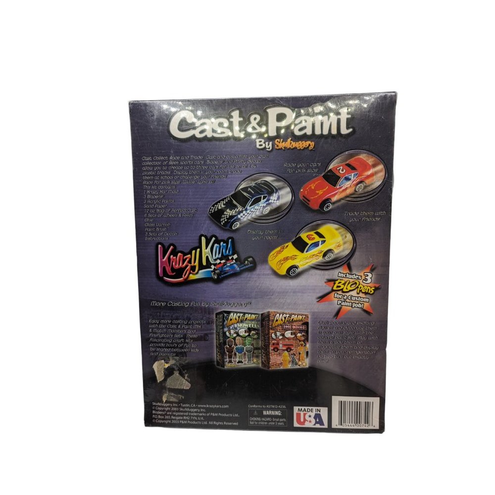 Krazy Kars Cast and Paint Custom Racers Model Kit Brand New Sealed - Picture 4 of 8